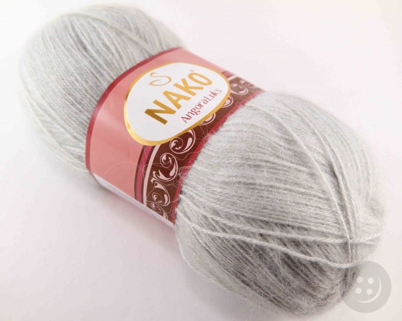 Angora luks yarn - silvery gray - 969