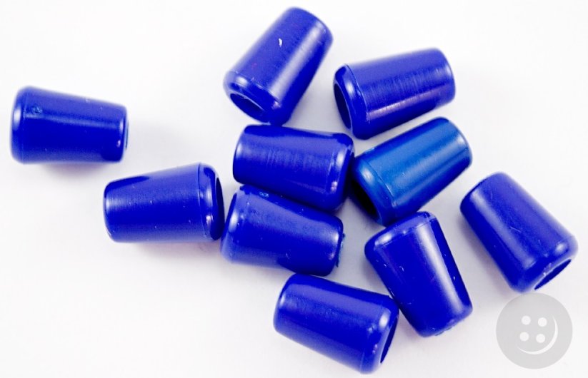 Plastik Stopper - blau - Kordelzug 0,5 cm