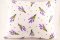 Bylinkový polštářek pro klidný spánek - kytičky levandule na bílém podkladu - rozměr 35 cm x 28 cm