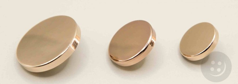 Metal button - gold - diameter 2,5 cm