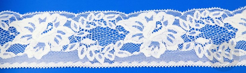 Polyester Lace - white - width 7 cm