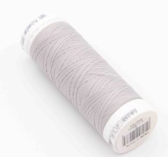 Extra elastická polyesterová nit - světle šedá - návin 130 m