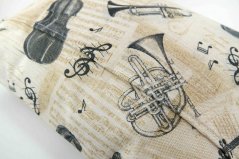 Bylinkový polštářek proti chrápání - hudební nástroje - rozměr 35 cm x 28 cm