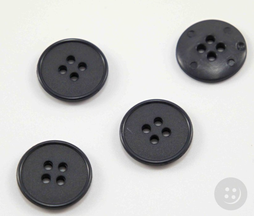 Hole button - gray - diameter 1.8 cm