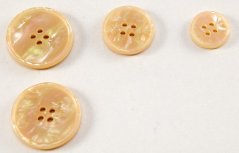 Knopf für Anzug - gelb - Durchmesser 2,5 cm