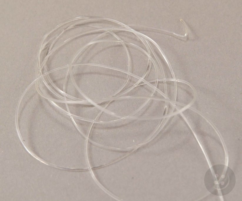 Elastic string for beading - transparent - diameter 0.1 cm