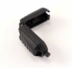 Plastová koncovka - černá - průměr průvleku 0,3 cm
