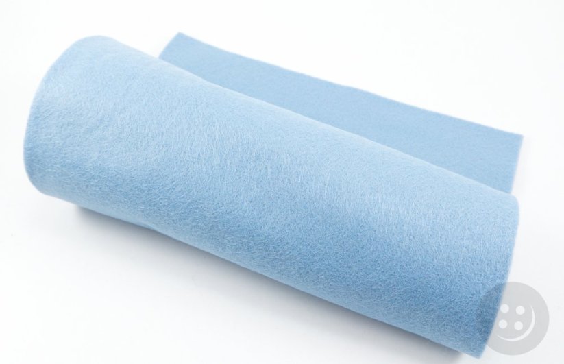 Fabric decorative felt - light blue