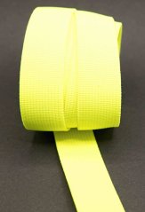 Colored rubber band - neon yellow - width 2 cm