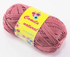 Priadza Camila natural - staroružová - číslo farby 28