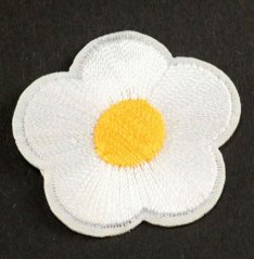 Nažehľovacia záplata - Kvetinka- rozmer 3 cm x 3 cm