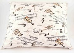 Herbal pillow for fragrant dreams - music - size 35 cm x 28 cm