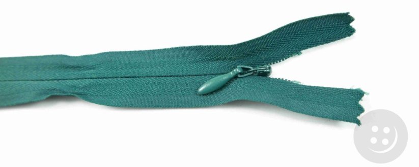 Nedělitelný skrytý zip (3mm) různé barvy - délka 18 cm - 60 cm