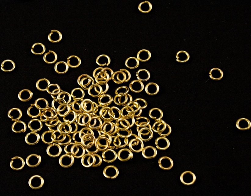 Kroužek - zlatá - vnitřní průměr 0,4 cm