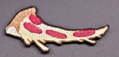 Iron-on patch - pizza - dimensions 10 cm x 4 cm