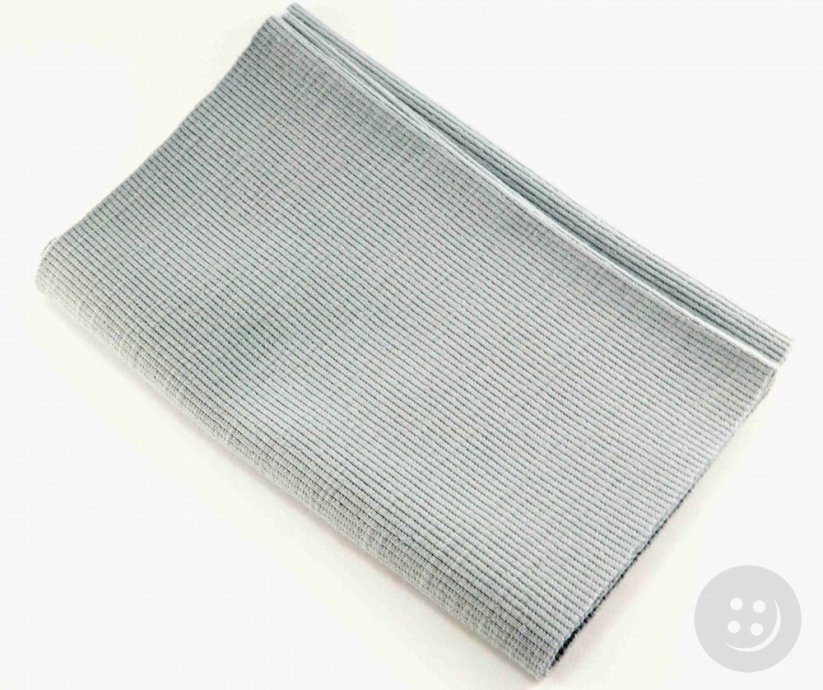 Cotton knit - light grey - dimensions 16 cm x 80 cm