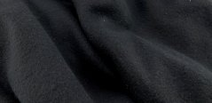 Fleece hladký  - čierna - šírka 150 cm