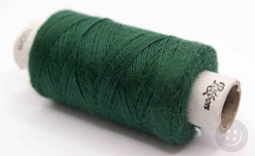 Polyester denim threads in a coil of 200 m - green