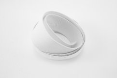 Flat elastics - soft - white - width 3 cm