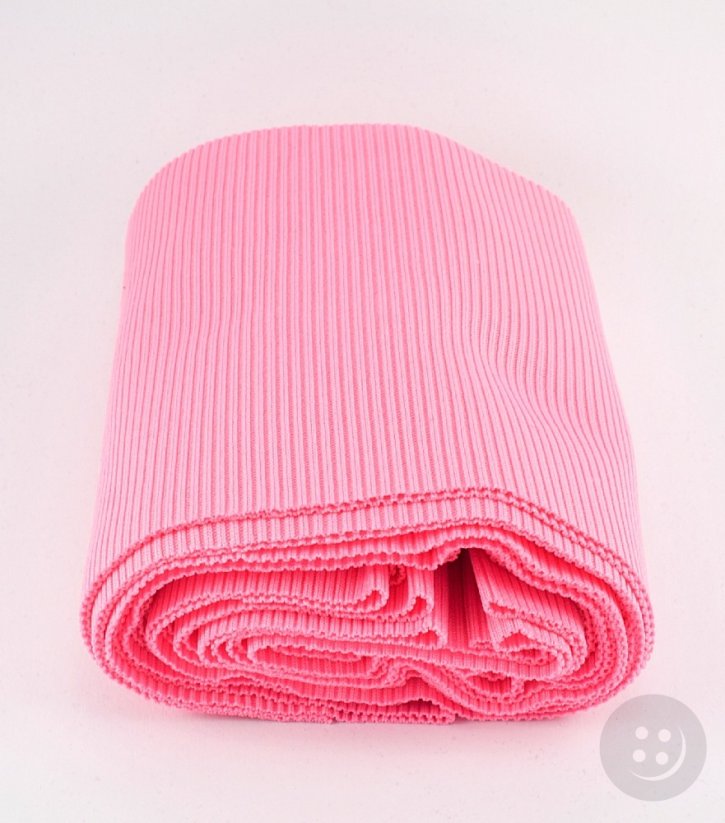 Polyester knit - pink - dimensions 16 cm x 80 cm