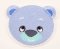 Medvídek modrý - tyrkysový čumáček