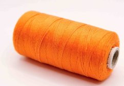 Polyesterové riflové nite v návine 200 m - oranžová