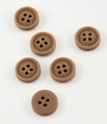 Hole shirt button - beige - diameter 1.2 cm