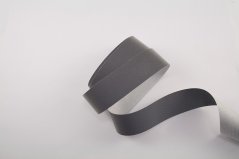 Našívací reflexní proužek - stříbrná - šířka 2,5 cm