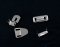 Trousers hook, needling - diameters 1,6 cm x 1 cm