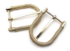 Metallschnalle mit Dorn – Gold – Durchlass 3,7 cm