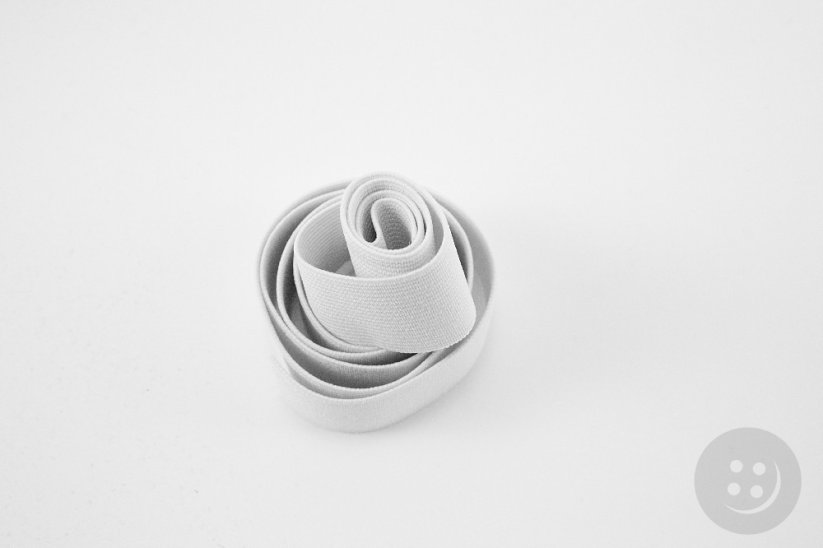 Prádlová guma - biela - šírka 2,5 cm