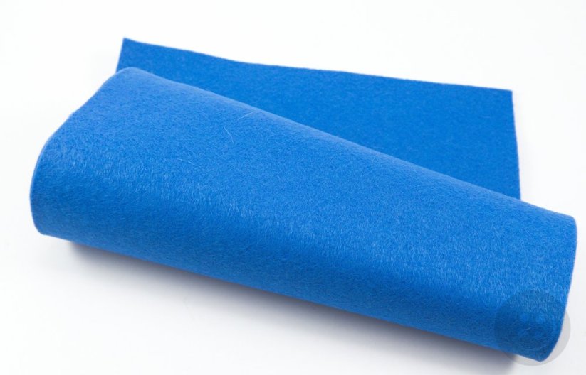 Fabric decorative felt - darker blue
