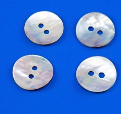 Pearl oyster shell button - diameter 1.4 cm