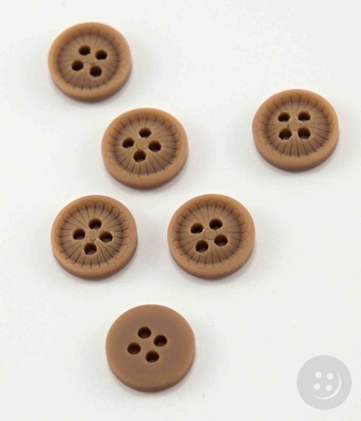 Hole shirt button - beige - diameter 1.2 cm