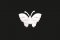 Našívacie záplaty - Saténový motýľ - viac farebných variantov - rozmer 2,5 cm x 3,5 cm