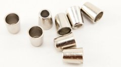Metall Kordelstopper - silber - ordelzug 0,5 cm