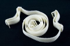 Sada podprsenkových ramínek - smetanová - šířka 1,2 cm