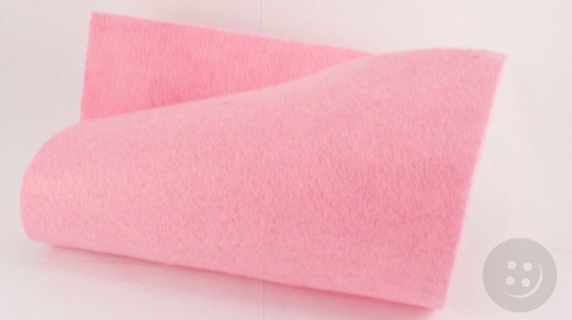 Fabric decorative felt - light pink