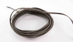 Eco leather cord - Brown - width 3 mm