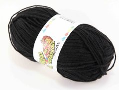 Příze bábinčina pravá ponožková de luxe - černá - 62144