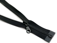 Dělitelný kostěný zip s ozdobným jezdcem - délka105 cm