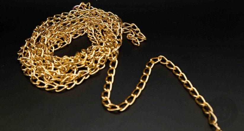 Metal chain - gold - width 0.5 cm
