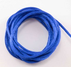 Satinschnur - blau - Durchmesser 0,2 cm