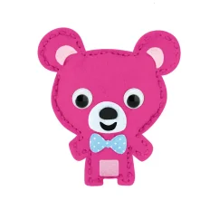 Ružový medvedík - sada pre deti na výrobu plsteného zvieratka + návod