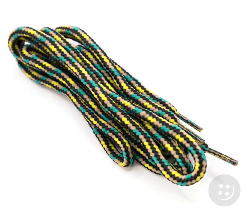 Šnúrky do topánok guľaté - melírované - dĺžka 75 cm