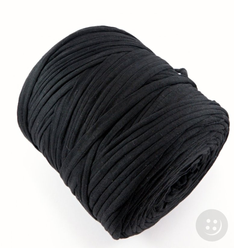 Cotton Spaghetti yarn - black - 1000g