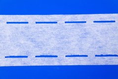 Iron-on punch tape - white - width 5.5 cm