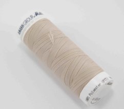 Extra elastic polyester thread - light beige - length 130 m