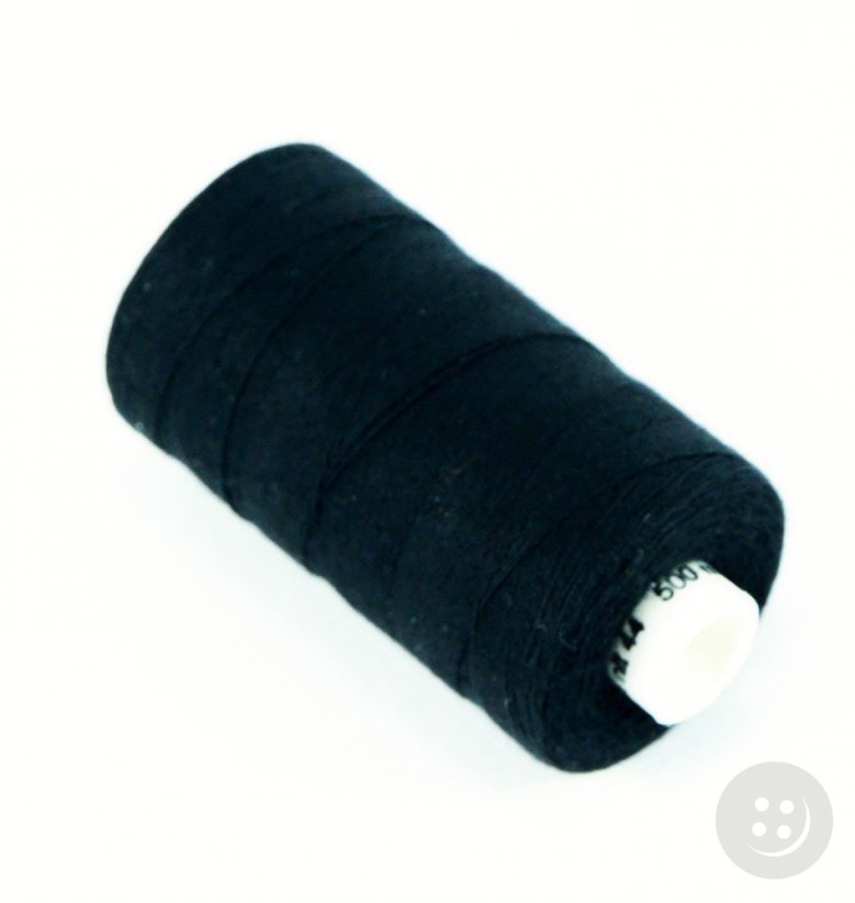 Cotton thread - black - 100% cotton - 500m