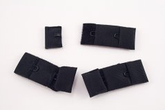 Sew-on bra extender - black - length 4,5 cm